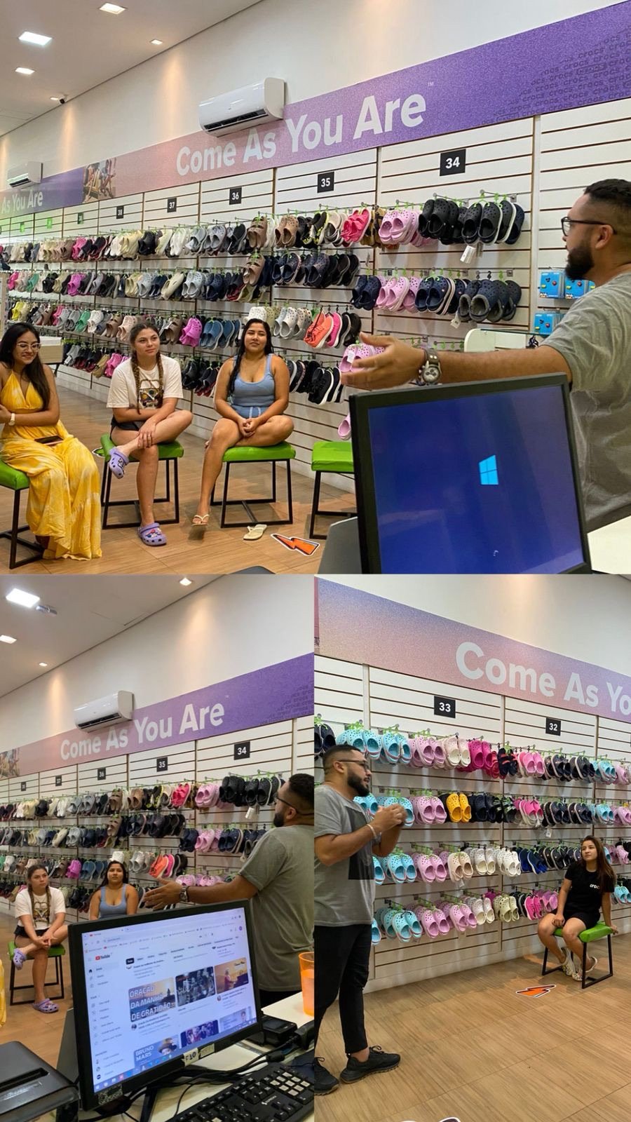 Treinamento Crocs — cena dupla